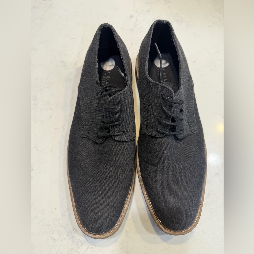 Perry Ellis Portfolio Men’s Canvas Dress Shoes Size 10 Gray Lace Up